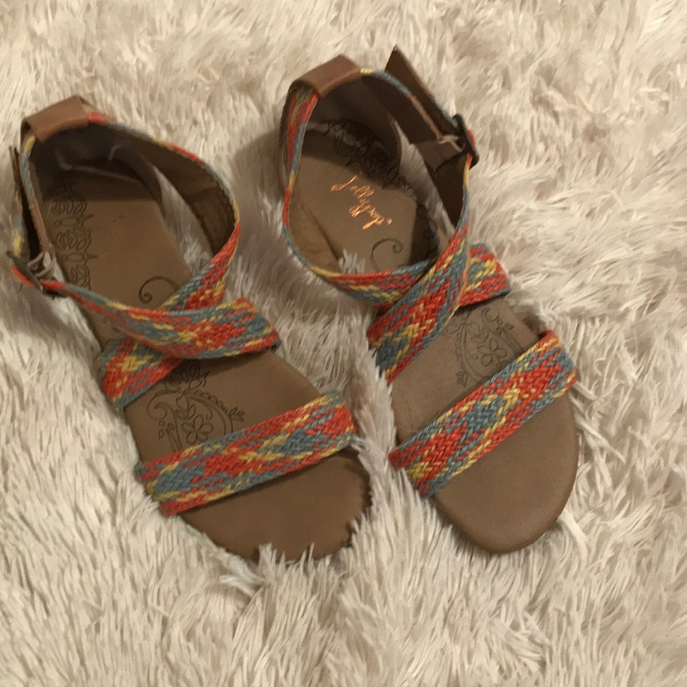 JellyPop multi colored sandals